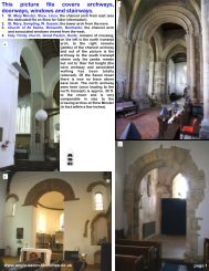 Various detail, chancel arches, doorways etc. - Anglo-Saxon churches