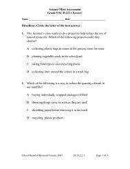 Science Mini-Assessment Grade 5 SC.D.2.2.1 Form C Directions ...