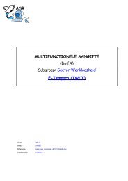 MULTIFUNCTIONELE AANGIFTE - Sociale Zekerheid