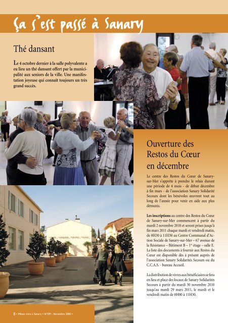 Mieux Vivre NÂ°139 - Novembre 2010 (.pdf - 2,14 Mo) - Sanary-sur-Mer