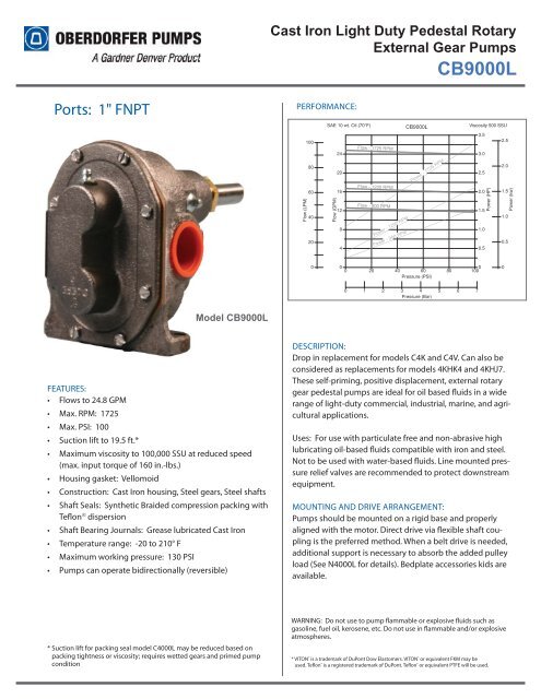 CB9000L - Depco Pump Company