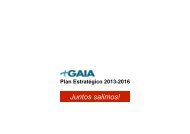 Plan EstratÃ©gico 2013-2016 - Gaia