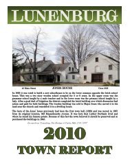 2010 Town Report - Town of Lunenburg