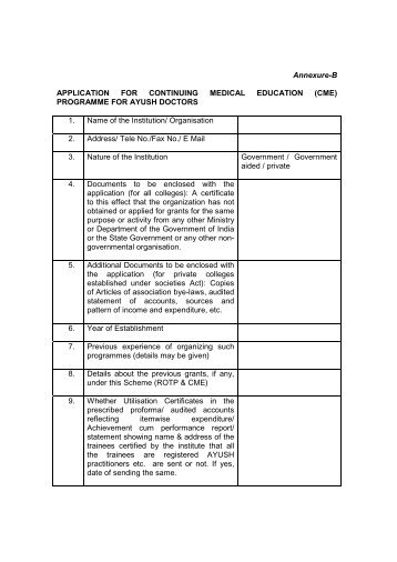 Application _ann. B_of Scheme. - Department of AYUSH