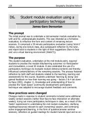 Student module evaluation using a participatory technique D6.