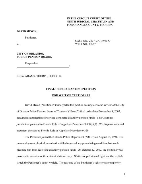 confidential non-public document pursuant to florida rule of judicial ...