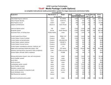 Download Media Package 3 Equipment List (PDF) - (2012 DRAFT)