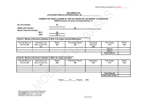 AdquisiciÃ³n de reactivos, materiales de ... - REF.PEMEX.com