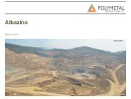 Analyst and Investor visit, Albazino presentation, March ... - Polymetal