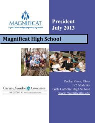 here. - Magnificat High School