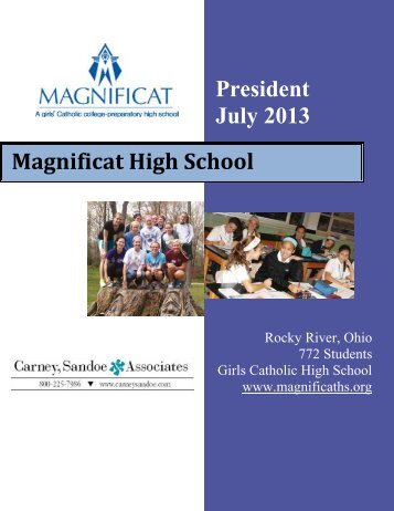 here. - Magnificat High School