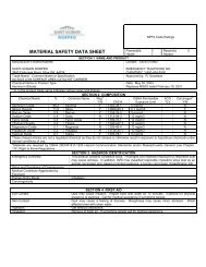 Saint-Gobain NorPro, MSDS for SA5x23 Low Surface Area Alumina ...