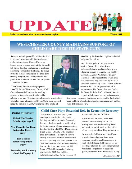 UPDATE - Child Care Council of Westchester, Inc.