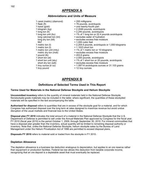 Mineral Commodity Summaries 2011 - Environmental and Energy ...