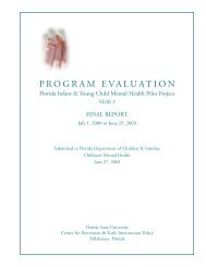 Program evaluation - Center for Prevention and Early Intervention ...