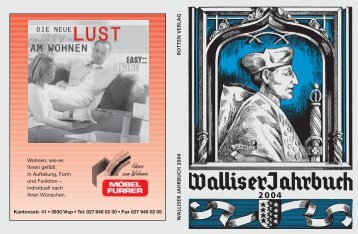 Ausgabe 2004 - Walliser Jahrbuch