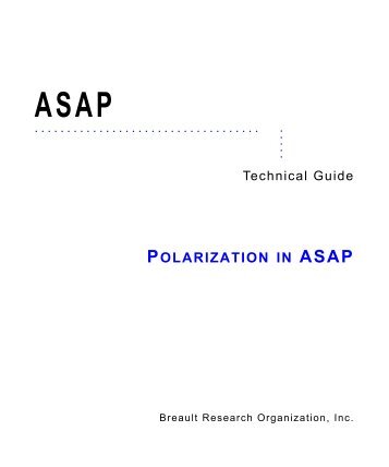 POLARIZATION IN ASAP - Breault Research Organization, Inc.