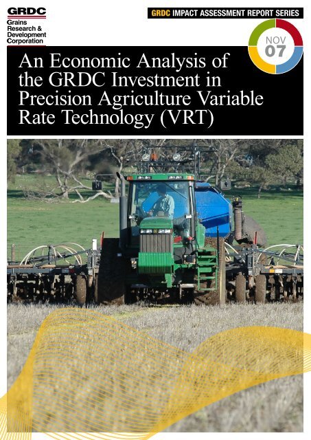 An Economic Analysis of the GRDC Investment in Precision - Grains ...