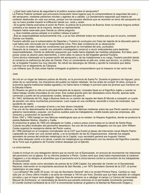 Horacio Verbitsky Los retornos de PerÃ³n | Horacio Verbitsky, El ...