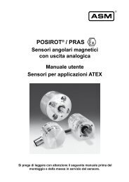 POSIROT® - PRAS - Sensori angolari analogici per ... - ASM GmbH