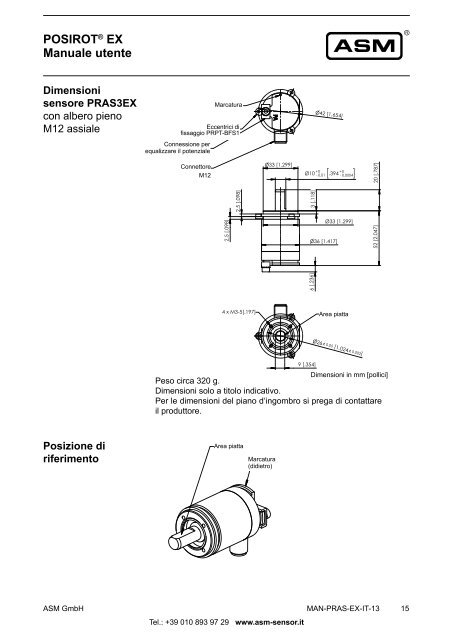 POSIROT® - PRAS - Sensori angolari analogici per ... - ASM GmbH