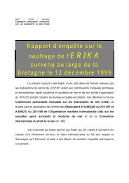 Rapport d'enquÃªte sur le naufrage de l'ERIKA survenu au large de ...