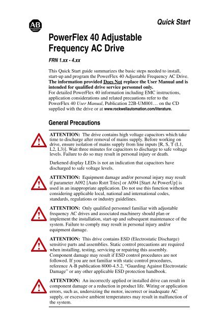 Powerflex 525 Parameters - Automation Ready Panels