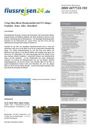 4 Tage Main-Rhein-Flusskreuzfahrt mit TUI Allegra ... - Flussreisen 24