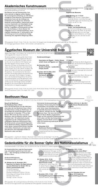 Akademisches Kunstmuseum Beethoven Haus Bonn Region