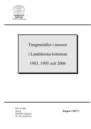 Tungmetaller i mossor i Landskrona kommun 1983, 1995 och 2006