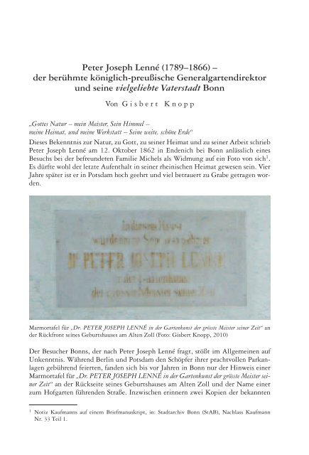 Peter Joseph Lenne 1789 1866 Der Beruhmte Koniglich Bonn