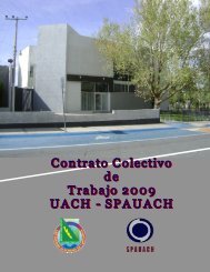 Contrato colectivo de trabajo 2009 UACH - SPAUACH