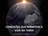 CondiÃ§Ãµes que permite a vida na Terra - Webnode