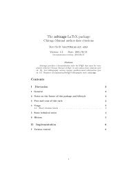 The achicago LaTeX package - University of Chicago