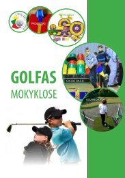 golfas mokyklose_bukletas_internetui.pdf - Lietuvos Golfo Federacija