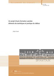 Un projet d'auto-formation assistÃ©e : Ã©lÃ©ments de ... - Publications