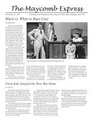 The Maycomb Express Black vs. White in Rape Case