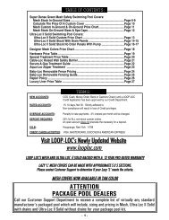 2011 Loop-Loc Retail Prices - Bel-Aqua Pool Supply, Inc.