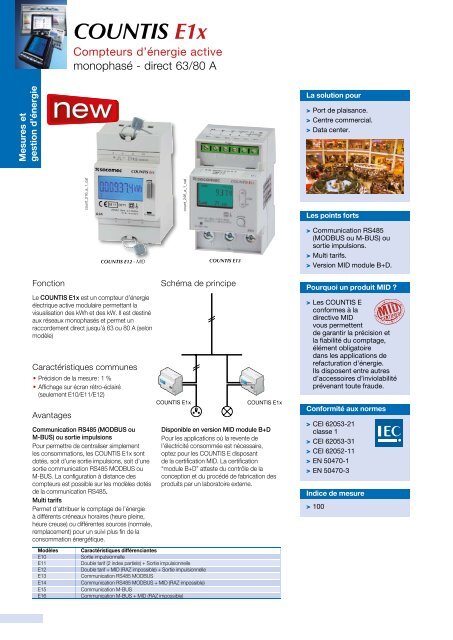 COUNTIS E1x - Socomec