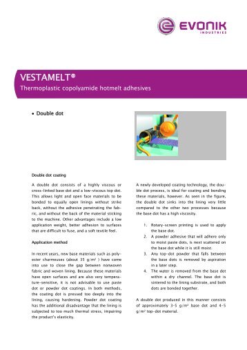 VESTAMELT® double dot application - Adhesives & Sealants by ...