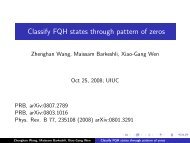 Xiao-Gang Wen - Institute of Condensed Matter Theory at the U of I