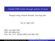 Xiao-Gang Wen - Institute of Condensed Matter Theory at the U of I