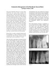 Endodontic Management of the Mandibular Second Molar