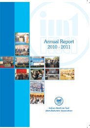 Annual Report 2010 - Indian Machine Tool Manufacturers' Association