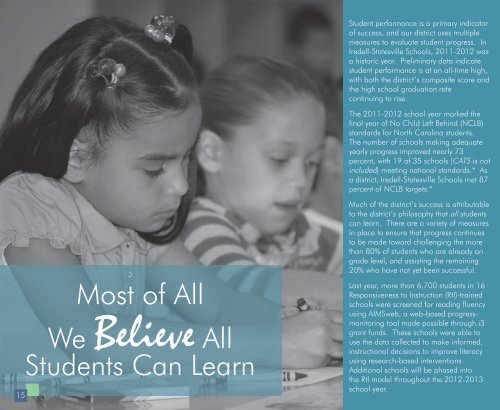 About Us - Iredell-Statesville Schools