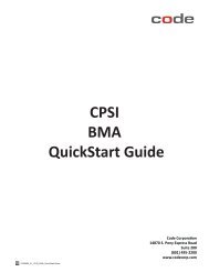 CR1200, CR2500 CPSI HIS Quick Start Guide - Code Corporation