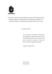 Efeitos Do Treinamento Resistido, Isolado E Após ... - UFRJ