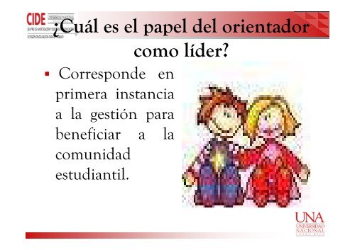 El Orientador como LÃ­der y Promotor de Cambios - Colypro