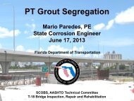 PT Grout Segregation