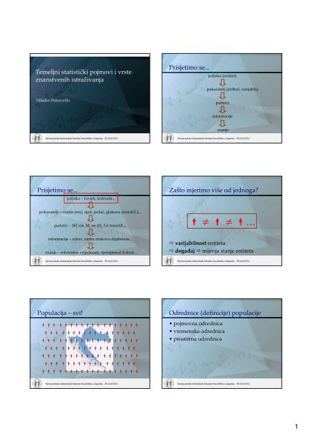 P2 - Temeljni statistiÄki pojmovi i vrste znanstvenih istraÅ¾ivanja